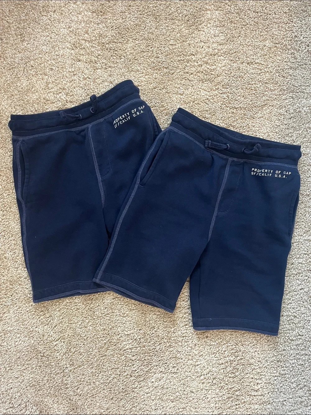 GAP 2 Pair Boys Navy Sweat Shorts